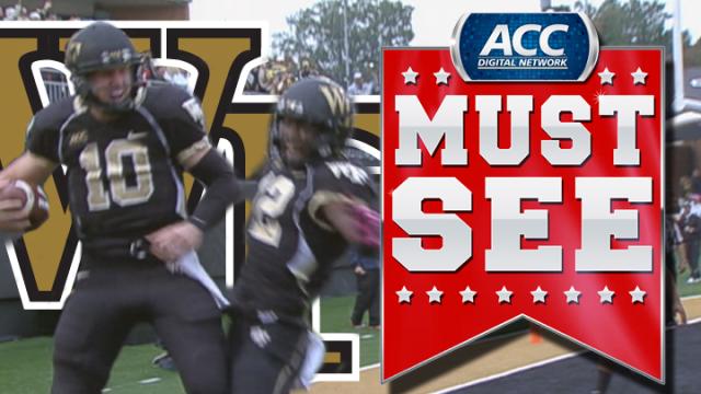 Wake Forest WR Michael Campanaro Throws TD to QB Tanner Price | ACC Must See Moment