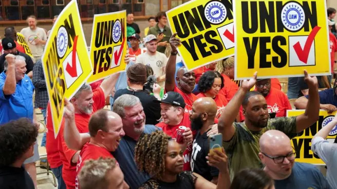 UAW wins historic union vote at Volkswagen Tennessee factory