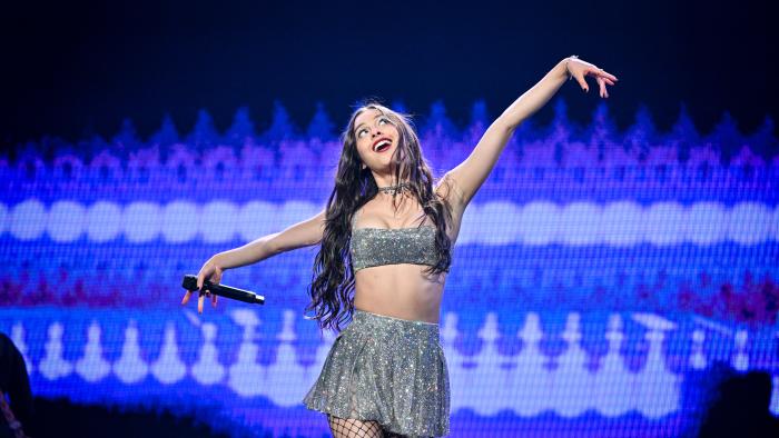 DUBLIN, IRELAND - APRIL 30: Olivia Rodrigo performs live at the 3 Arena on April 30, 2024 in Dublin. (Photo by Samir Hussein/Getty Images for LIVE Nation)