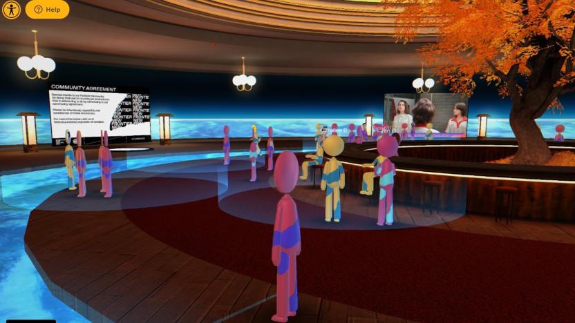 The Film Party hub on Sundance's virtual Spaceship.