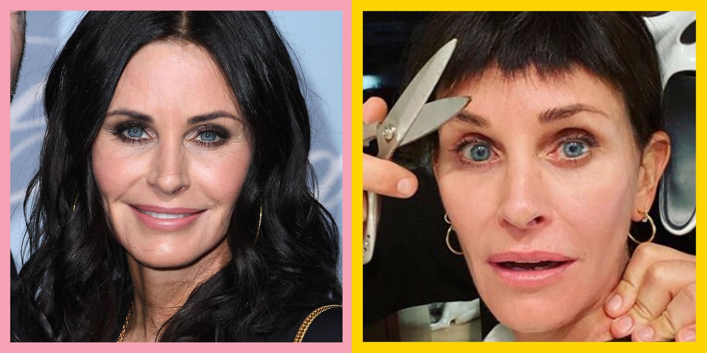 Courteney Cox just recreated her Scream fringe and we're ...