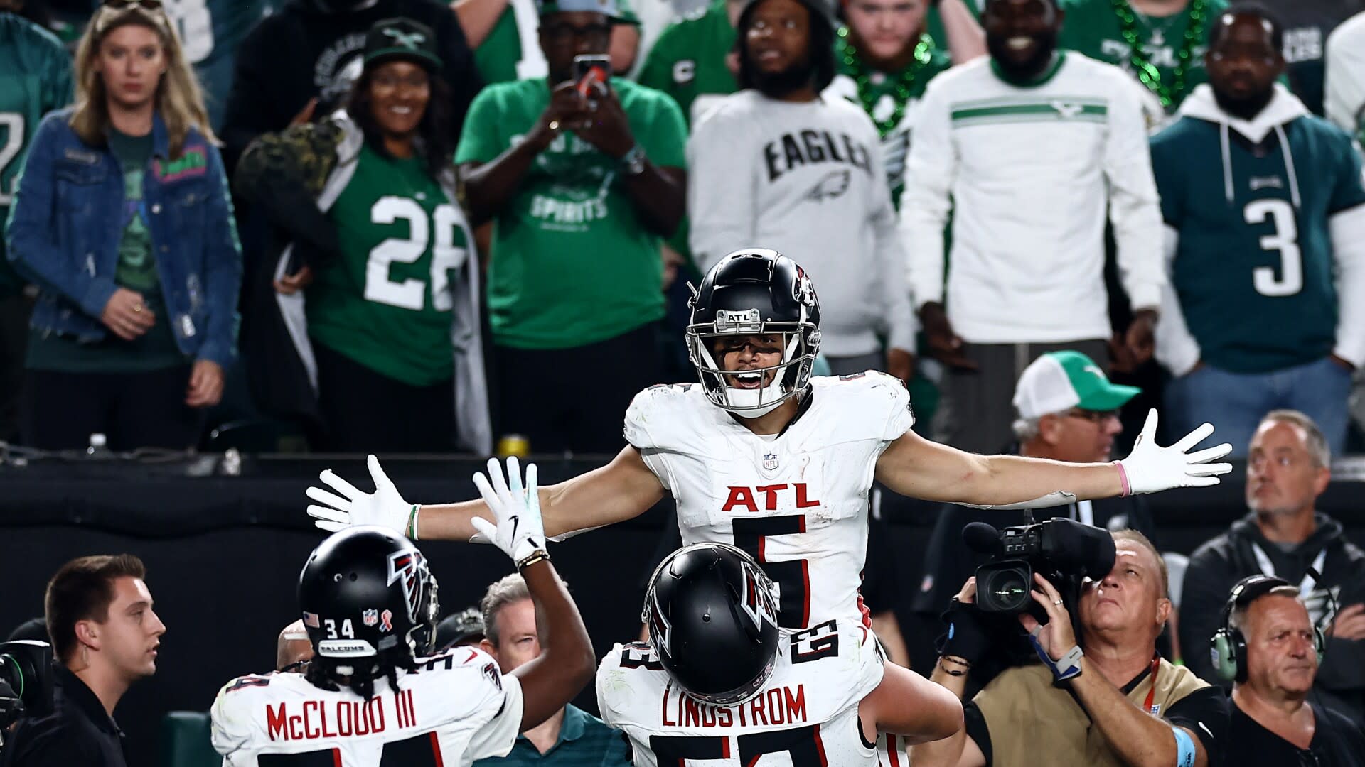 Raheem Morris: Drake London didn't mean to break celebration rule, apologized immediately