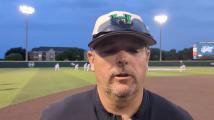 Iowa Park baseball coach Scot Green talks after win against Wall in area round