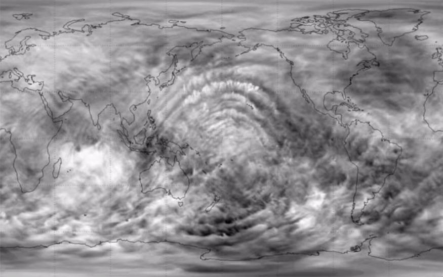 Watch gravity waves ripple through Earth's atmosphere