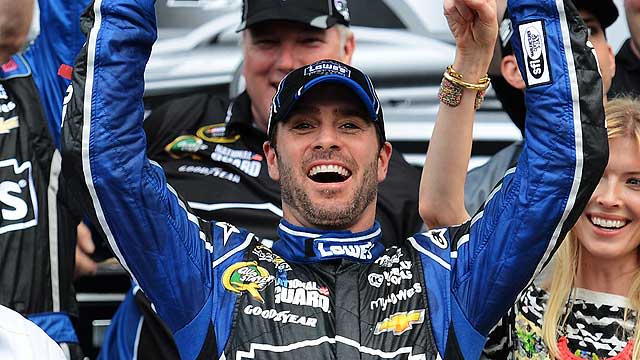 Jimmie Johnson makes early statement