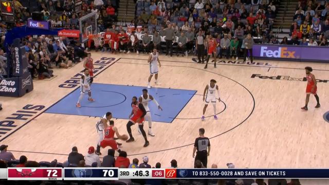 Zach LaVine with an and one vs the Memphis Grizzlies