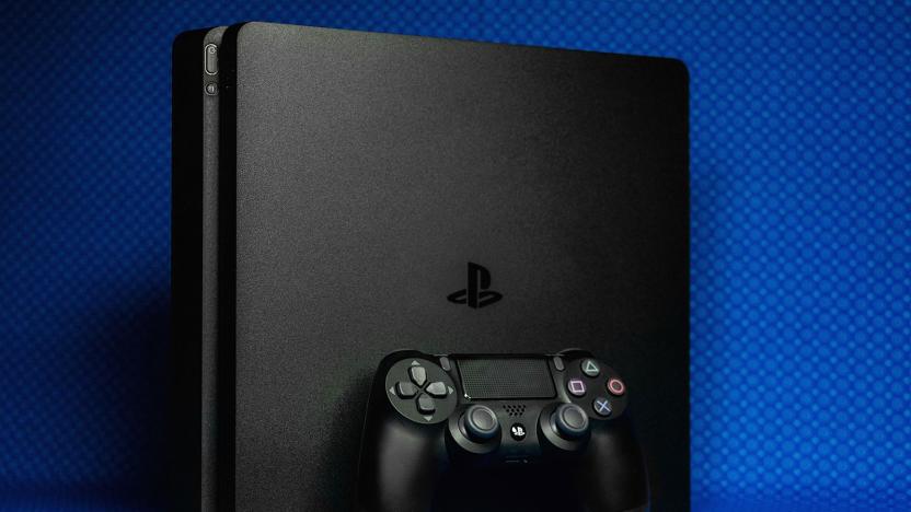 PS4 Slim with DualShock 4 controller