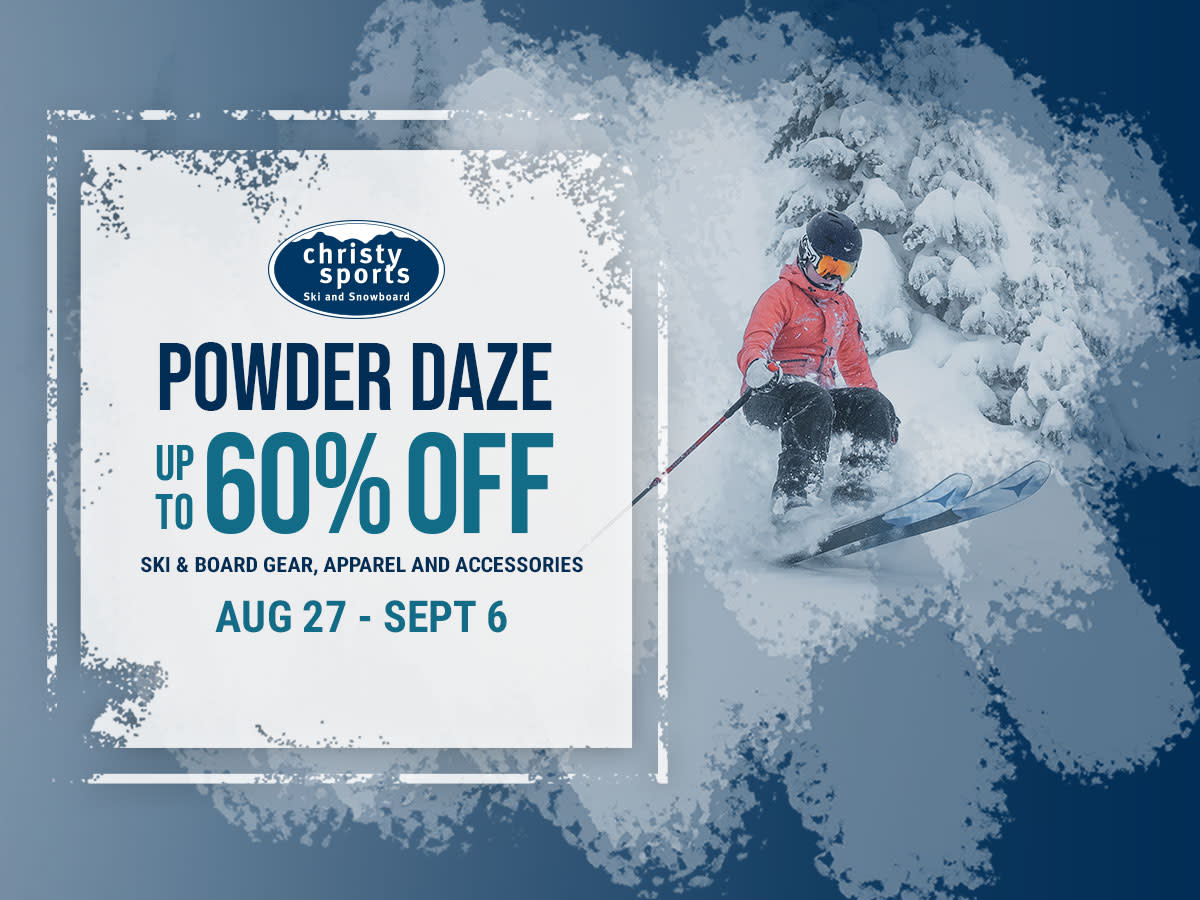 Beginner De Immuniseren Christy Sports Powder Daze is Back and Now the Only Large Scale Ski and  Snowboard Clearance Sale of Its Kind