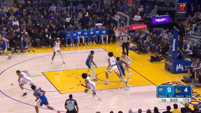 Shai Gilgeous-Alexander with a 2-pointer vs the Golden State Warriors