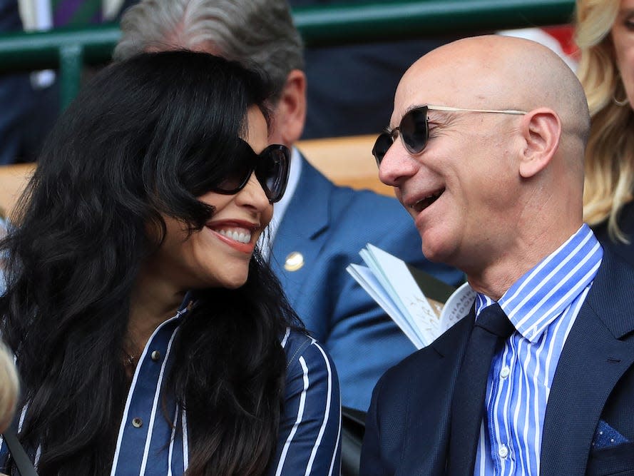Amazon CEO Jeff Bezos and his girlfriend, Lauren Sanchez, have weathered a tabloid scandal, a lawsuit, and maybe even interference from a foreign government. Here's where their relationship began and everything that's happened since.