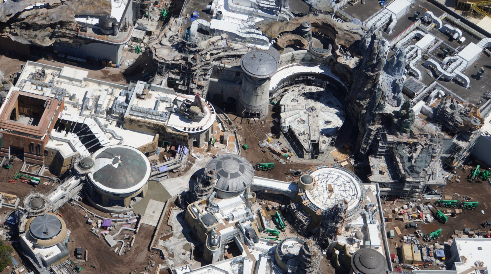 Aerial Photos Show Disney World' s Star Wars Land Nearly Finished Ahead