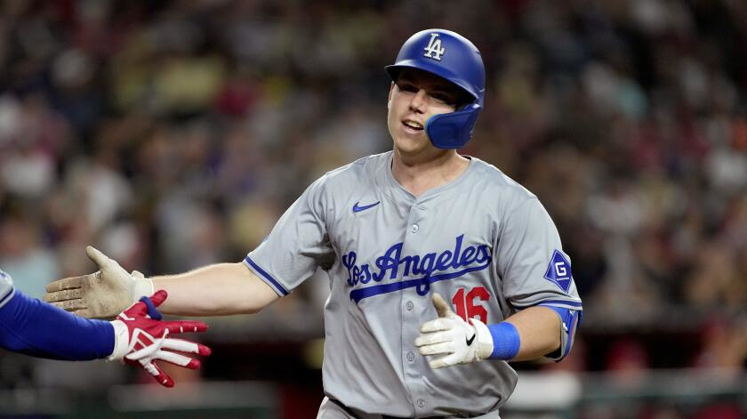  - Not a single one of the 44 batters who the Dodgers sent to the plate in an 8-4 win over the Arizona Diamondbacks struck out, a Dodgers first since