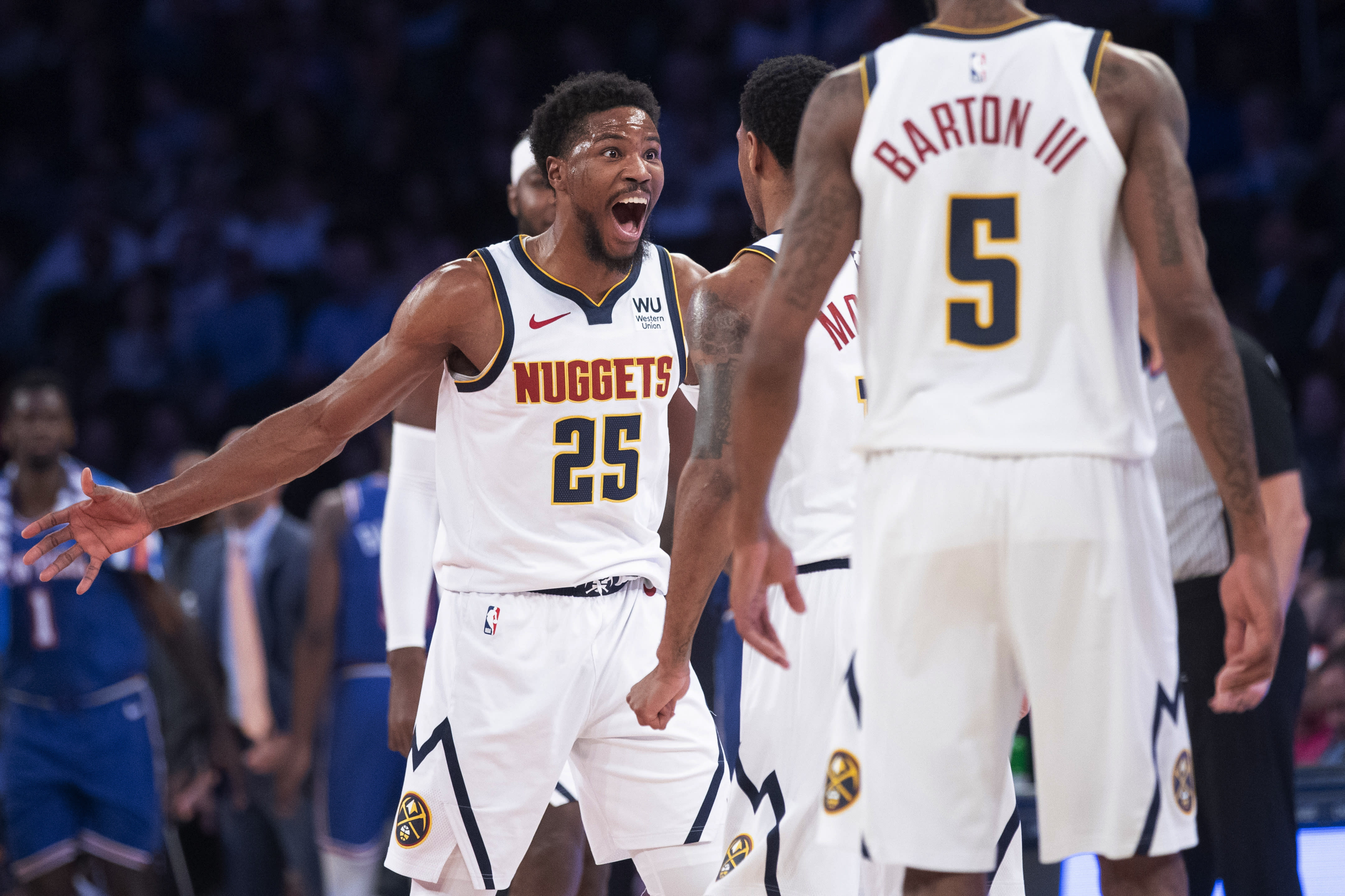 Will Barton scores 17 points, Nuggets beat Knicks 129-92