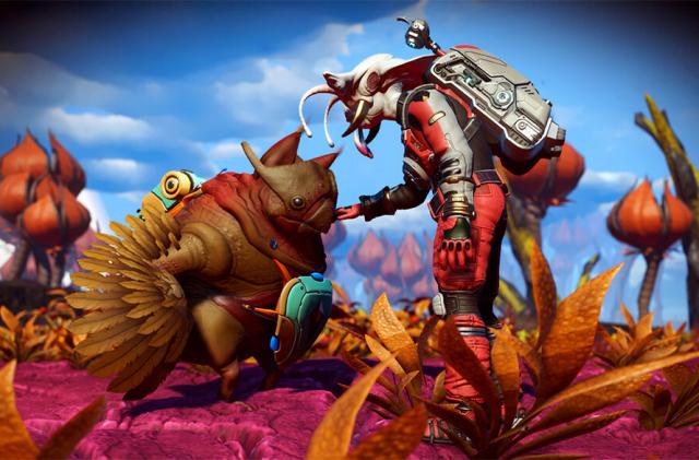 Befriending alien creatures in No Man's Sky's Companions update