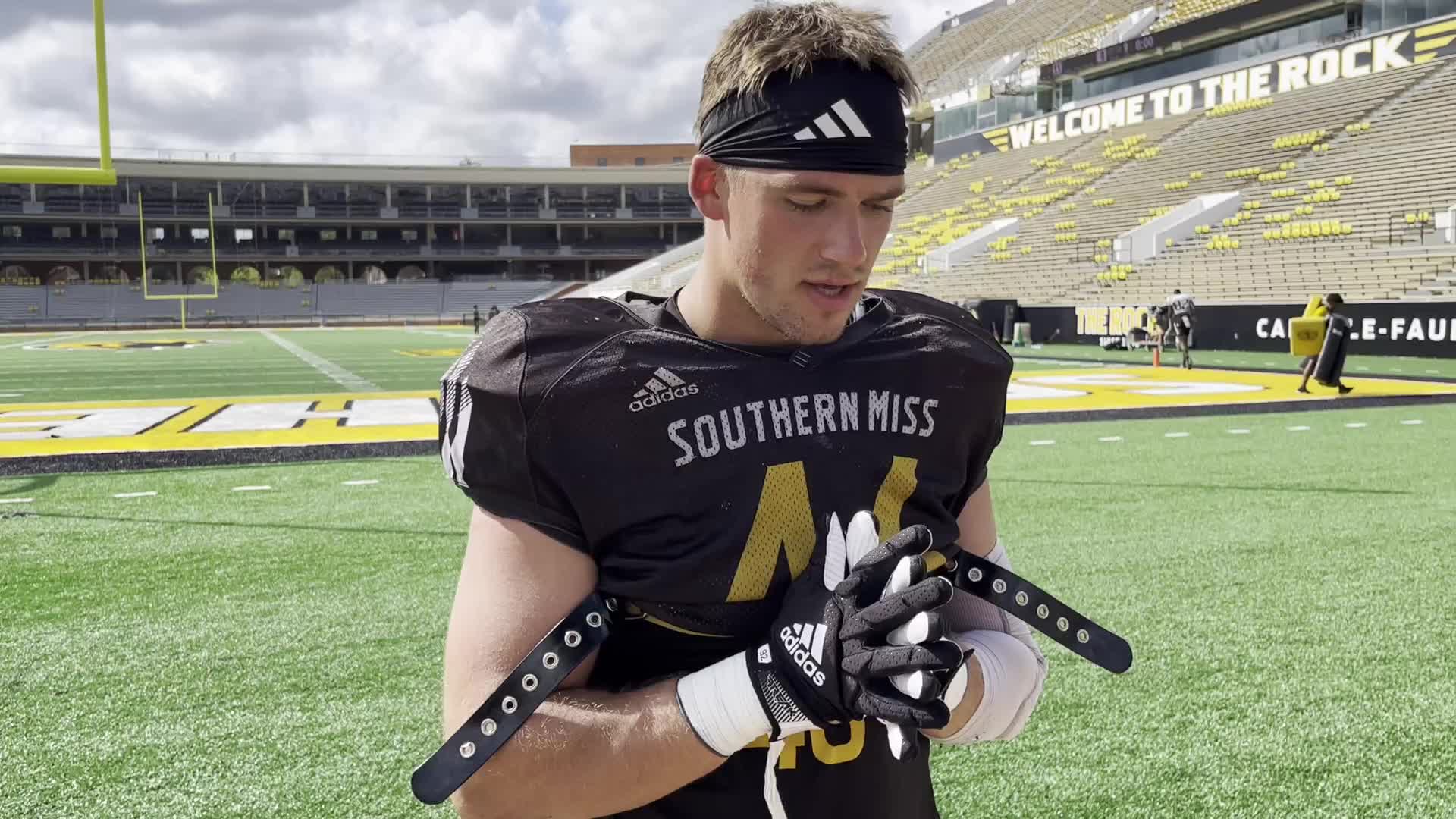 Southern Miss football's Averie Habas makes his return following