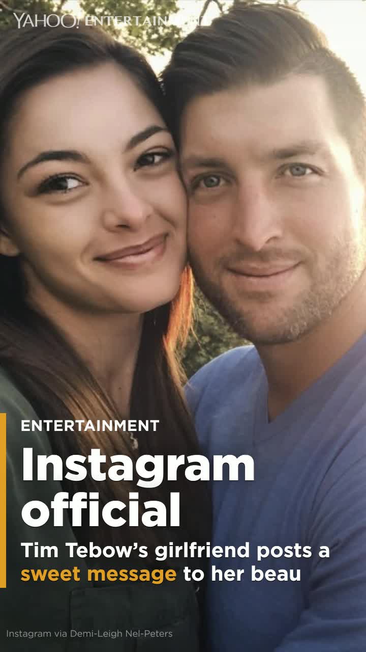 Tim Tebow�s Miss Universe girlfriend posts first coupled-up pic