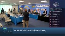 Take a look inside Chargers' draft room after trade with Patriots 'NFL Draft Center'