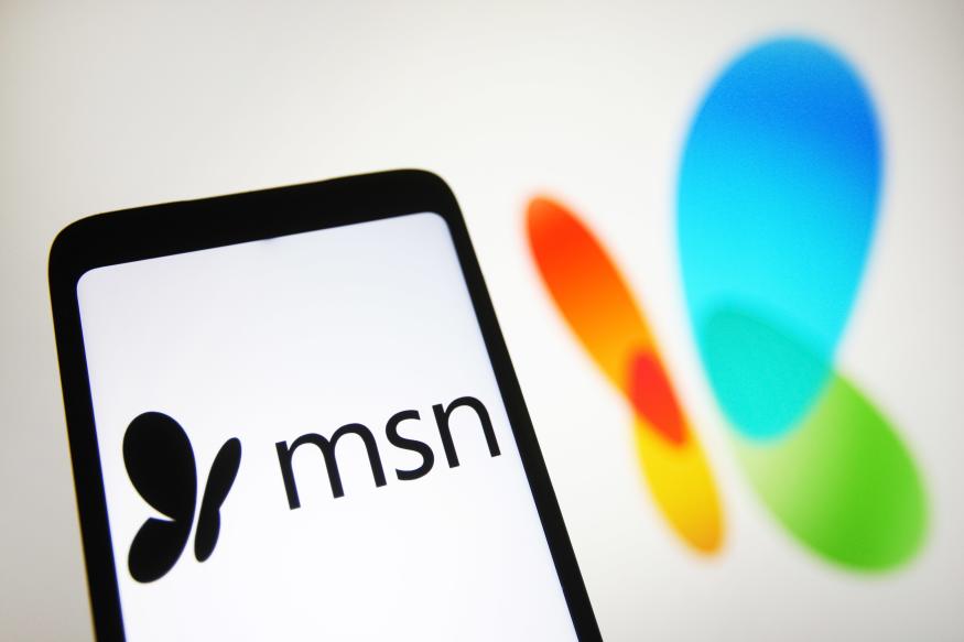 UKRAINE - 2021/11/06: In this photo illustration a MSN (Microsoft Network) logo is seen on a smartphone screen. (Photo Illustration by Pavlo Gonchar/SOPA Images/LightRocket via Getty Images)