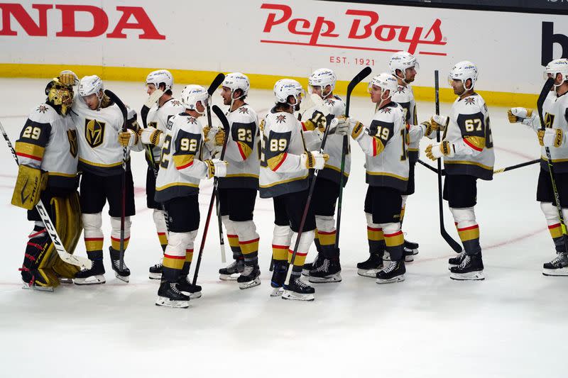 NHL roundup: Knights' Marc-Andre Fleury moves up wins list