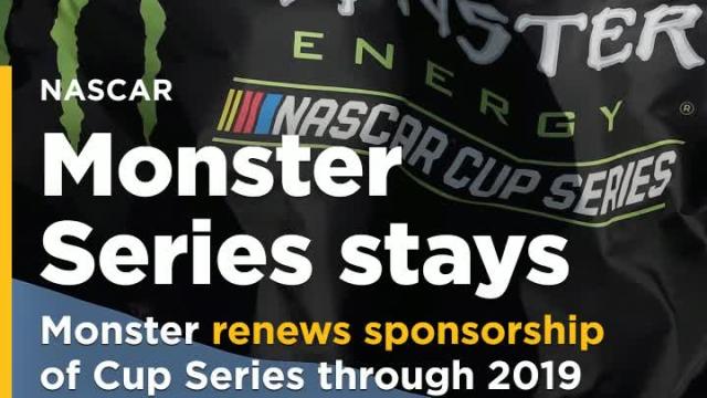 Monster renews sponsorship of Cup Series through 2019