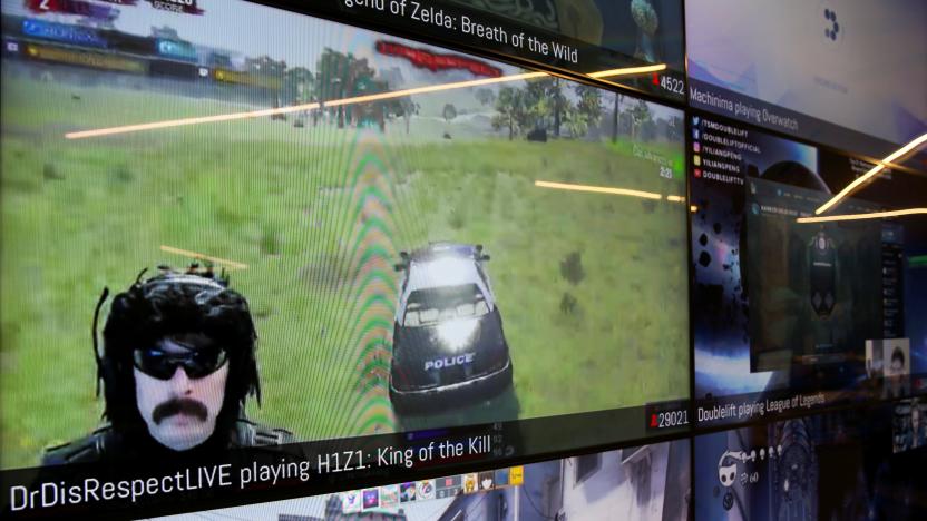 A wall of real-time video game play is seen in the lobby of Twitch Interactive Inc, a social video platform and gaming community owned by Amazon, in San Francisco, California, U.S., March 6, 2017.  REUTERS/Elijah Nouvelage