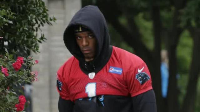 Shoulder setback? Cam Newton will not throw at minicamp now, per Panthers