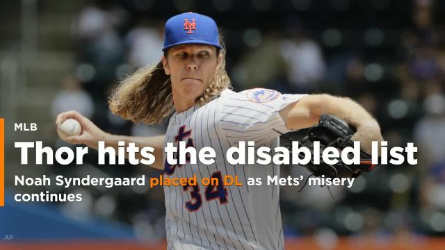 Mets P Noah Syndergaard placed on 10-day DL with finger soreness