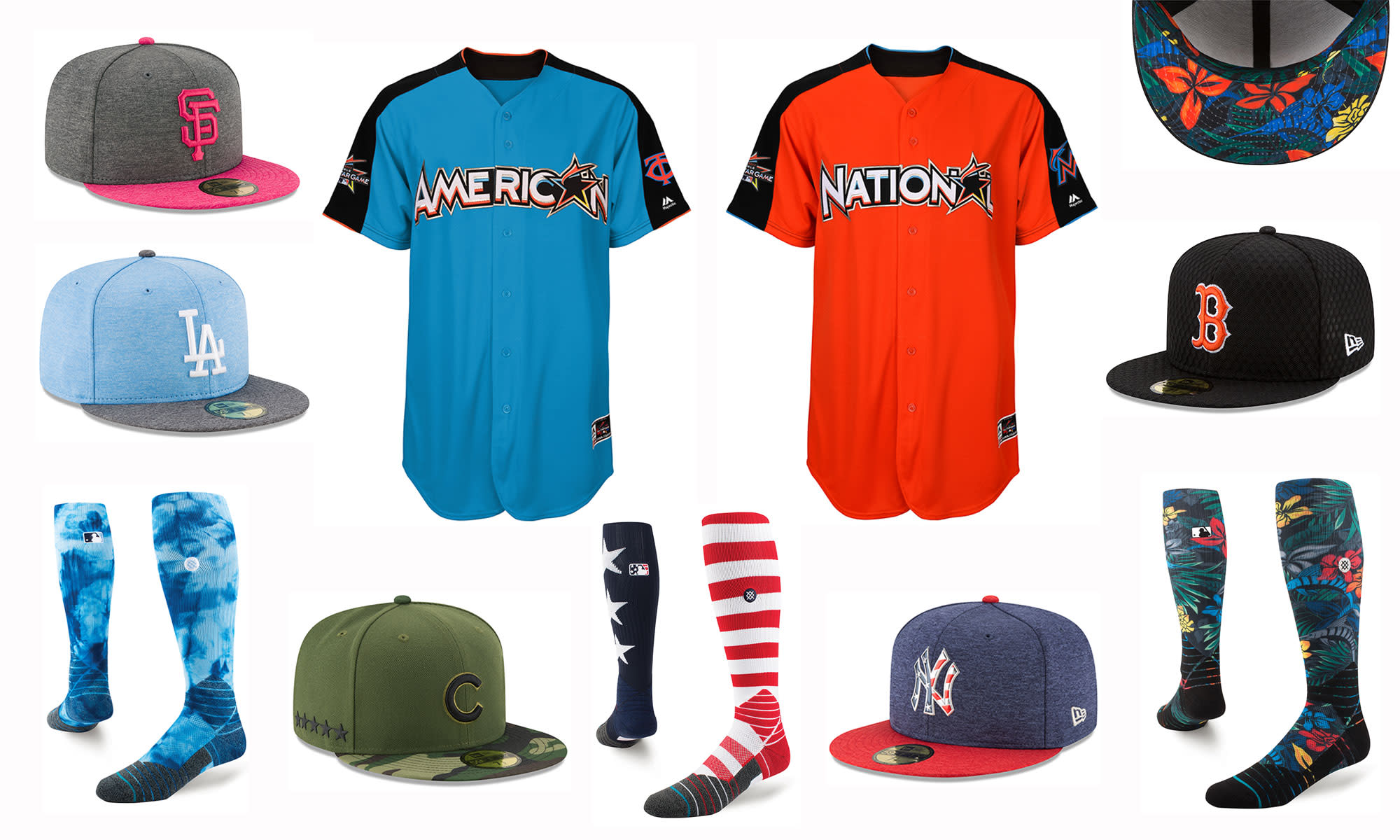 MLB unveils colorful new uniforms for AllStar game, Fourth of July