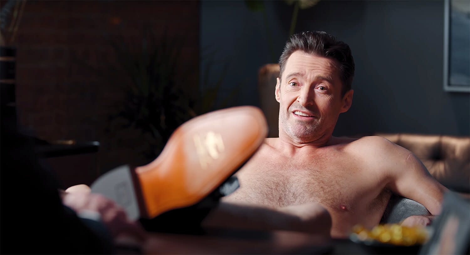 Hugh Jackman Strips Down To His Boots In Cheeky New R M