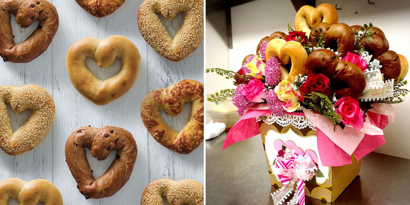 This Heart-Shaped Bagel Bouquet Is The Breakfast Your Mom Actually Wants This Mother’s Day