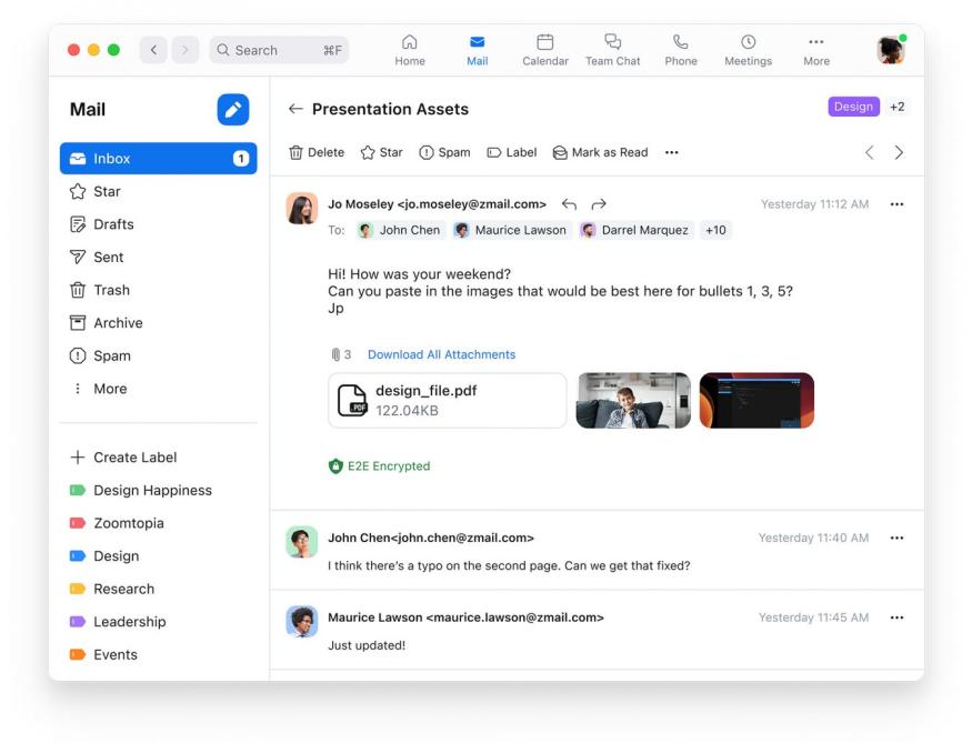 Zoom is adding email and calendar features to take on other workspace