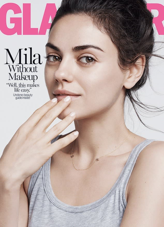 Mila Kunis Porn Galleries - Mila Kunis Is Makeup-Free on the Cover of Glamour