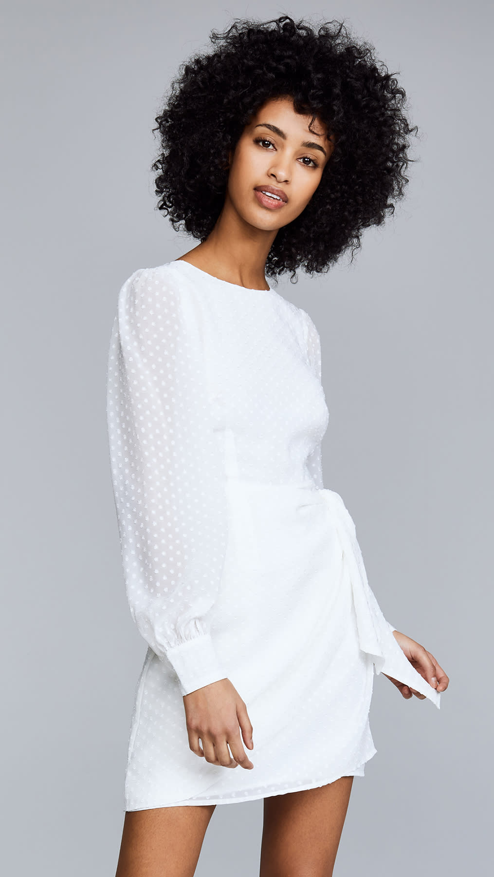 long sleeve bridal shower dress