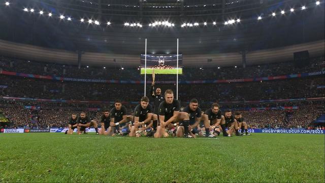 New Zealand's Haka opens Rugby World Cup Final