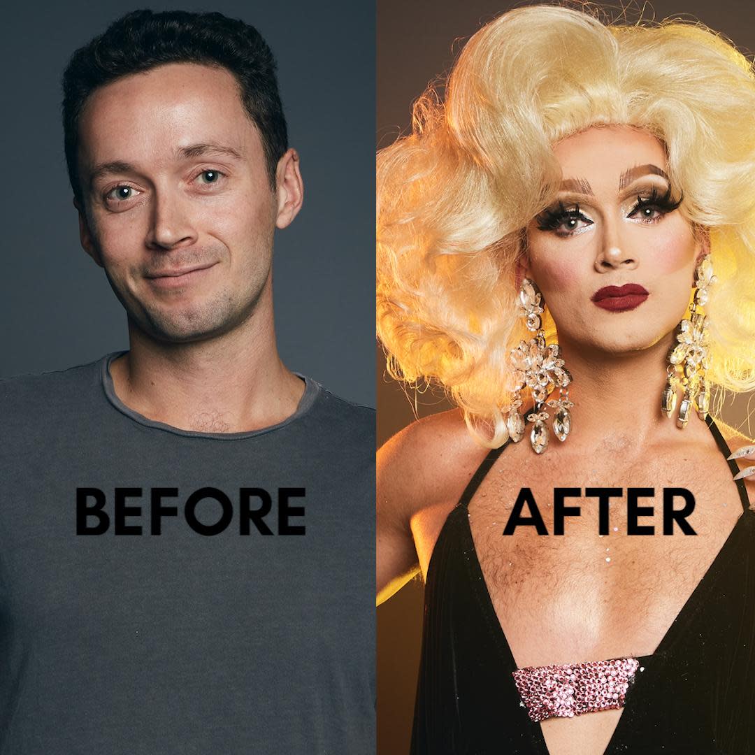 drag queen before and after