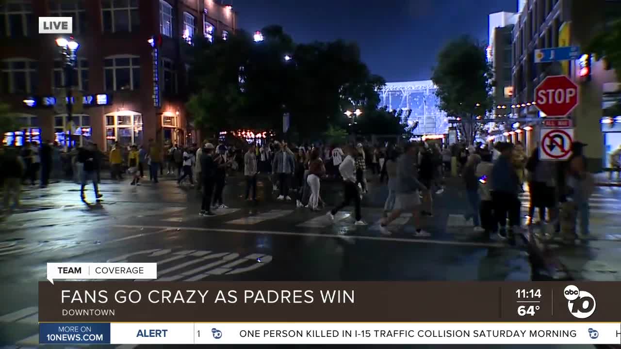 Padres Fan Waves Flag In East Village 