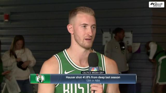 Sam Hauser on what Tatum & Brown bring to the Celtics