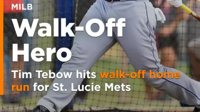 Tim Tebow hits walk-off home run for St. Lucie Mets