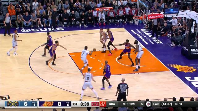 Reggie Jackson with a 2-pointer vs the Phoenix Suns