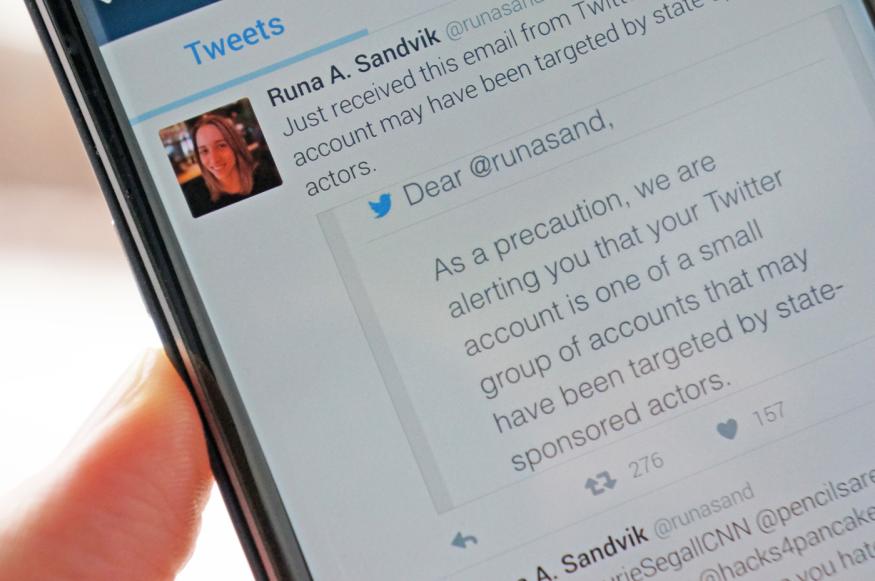 Twitter warns users targeted by state-sponsored attacks