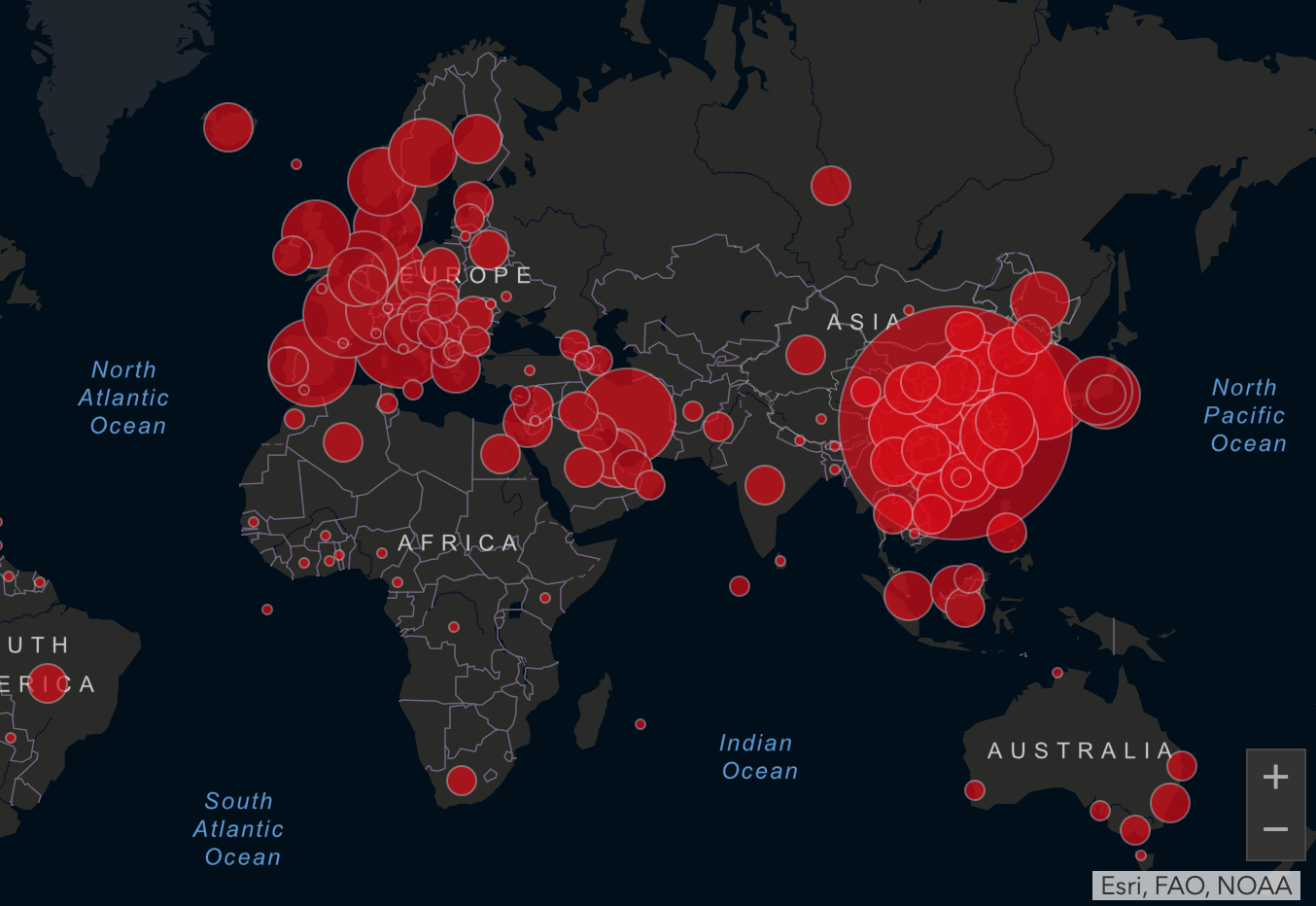 Coronavirus : la carte interactive pour suivre l'évolution ...