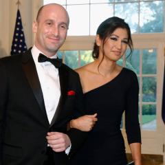 White House senior advisor Stephen Miller and his wife, Katie, who works as Pence's communications director, announce the birth of their first child with photos