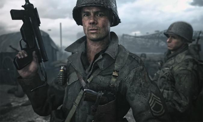 A screenshot from Call of Duty: WWII