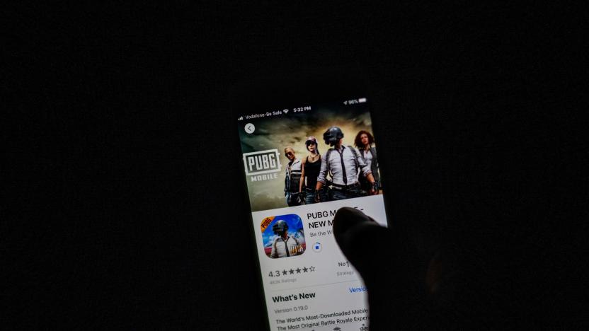 A man looks at the "PUBG Mobile" game, owned by Chinese internet giant Tencent, in the App Store on an Apple iPhone in New Delhi on September 2, 2020. - India on September 2 banned 118 Chinese apps as it stepped up economic hostilities over an increasingly bitter border showdown between the giant neighbours. (Photo by Jewel SAMAD / AFP) (Photo by JEWEL SAMAD/AFP via Getty Images)