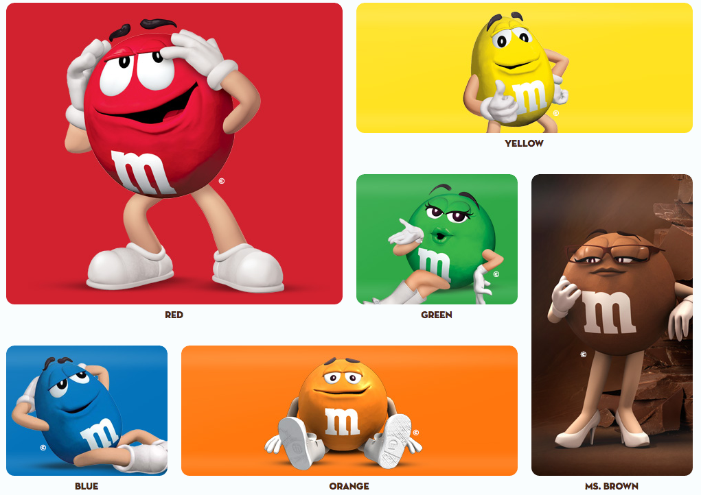 M&m characters, Blue, Blue color