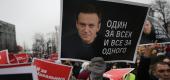 A rally in support of Russian opposition leader Alexei Navalny in Moscow on Jan. 23. (Getty Images)