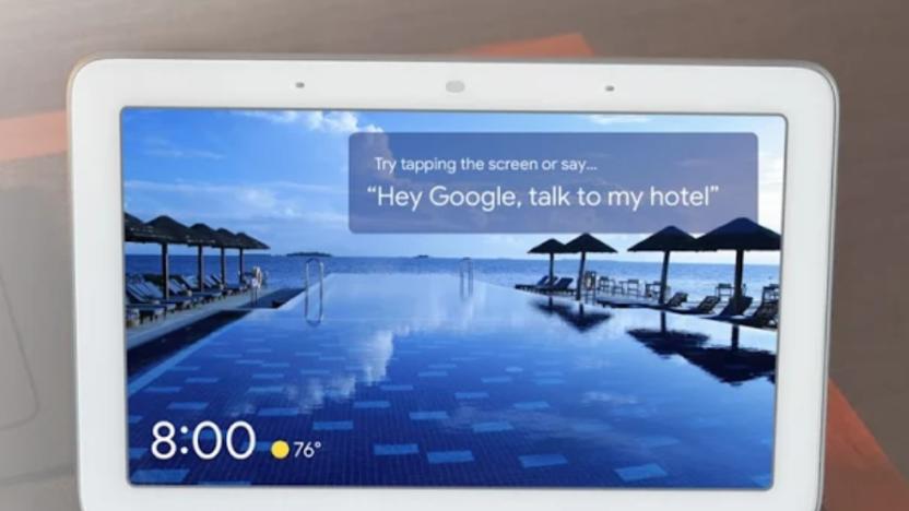 Google smart display for hotels