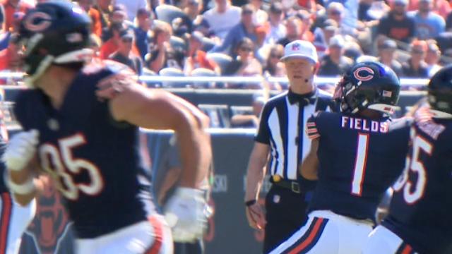 Matt Eberflus believes Justin Fields took a step forward in Bears