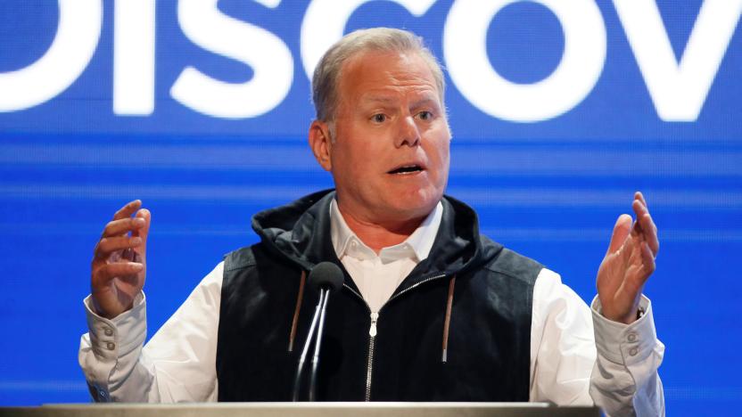 President and CEO of Discovery David Zaslav speaks during the Discovery portion of the Television Critics Association (TCA) Summer Press Tour in Beverly Hills, California, U.S., July 25, 2019. REUTERS/Danny Moloshok