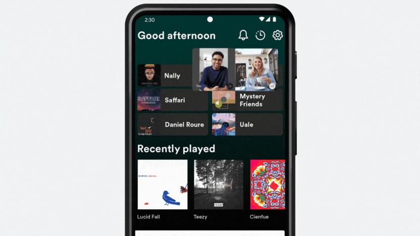 Spotify live sharing in Google Meet